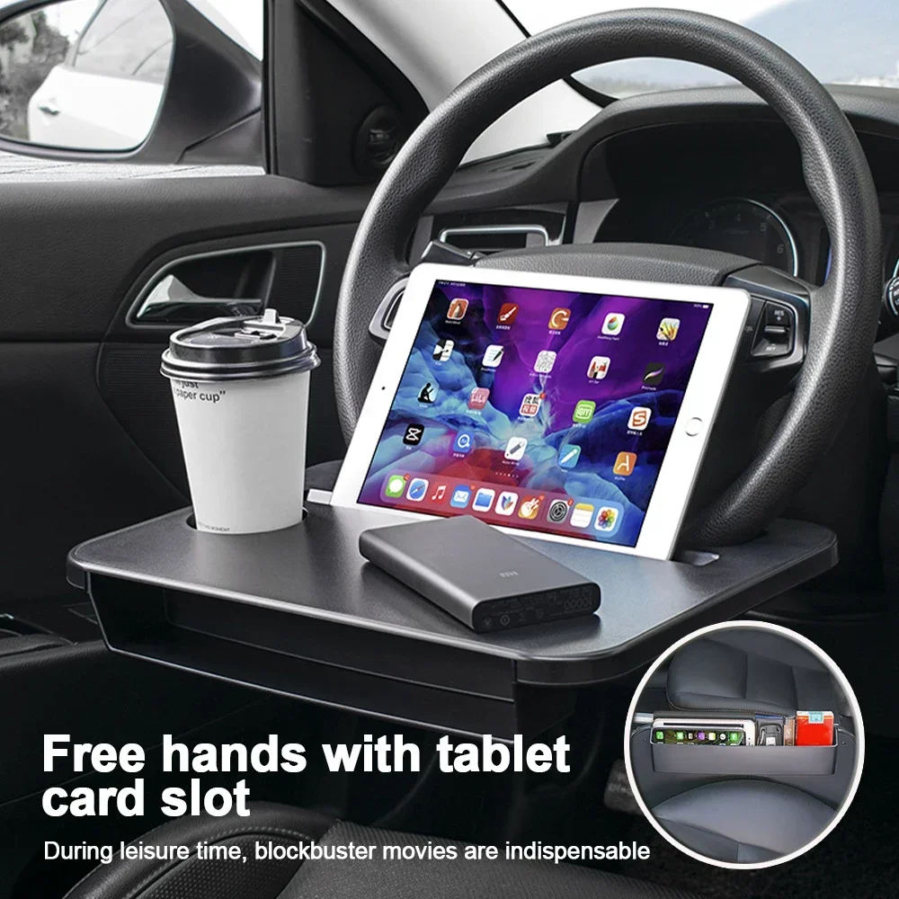 Desk Setup For Laptop - Multi-used Car Tray Laptop Desk Pad