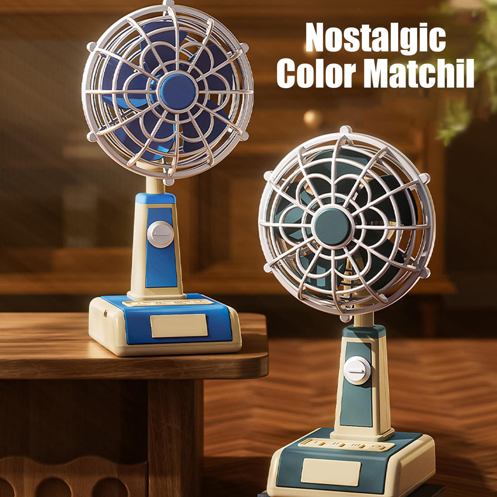 Fan Desk Small Usb - Desk Fan 1800mAh USB Rechargeable 3