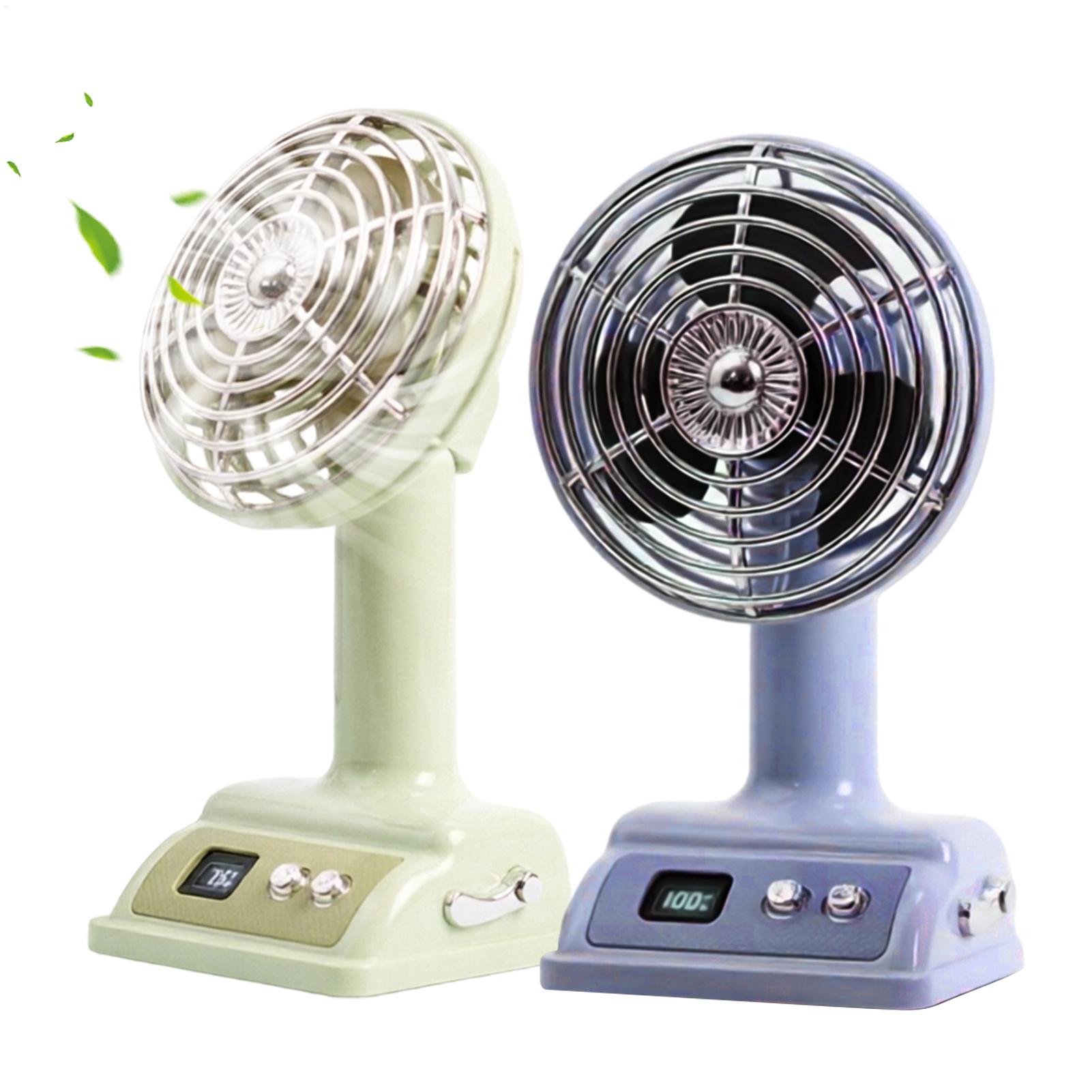 Fan Desk Small Usb - Small Desk Fan Portable USB Rechargeable