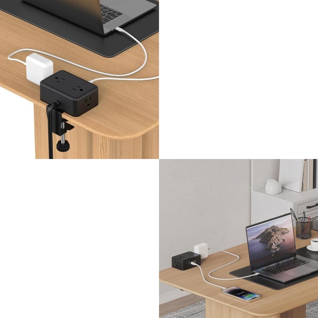 Desk Setup Usb Hub - Kẹp an toàn Gắn dải nguồn