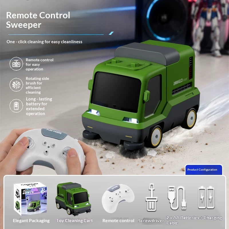 Desk Setup Clean - Mini RC Remote Control Vacuum Cleaner
