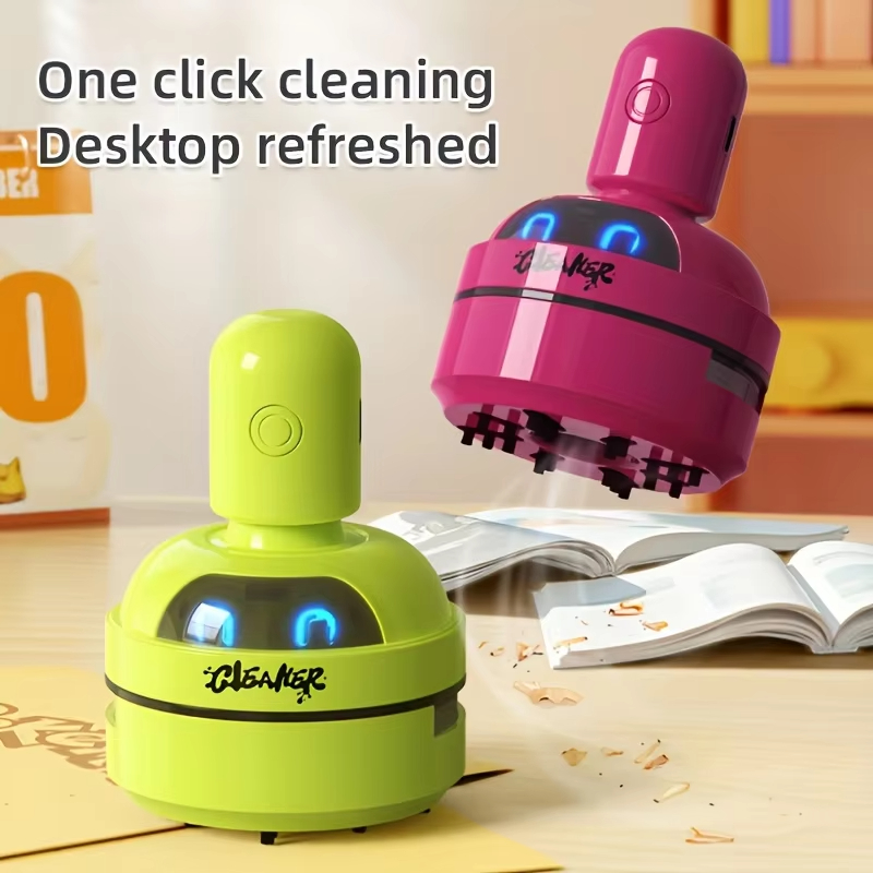 Desk Setup Clean - Mini Desktop Vacuum Cleaner Portable Usb