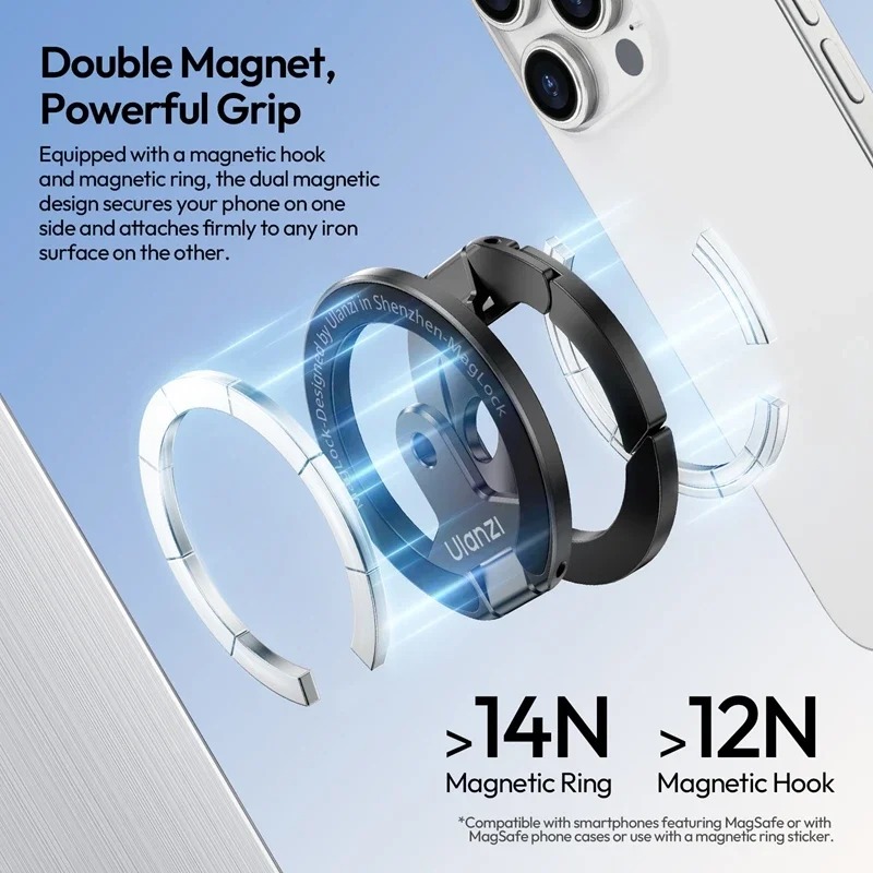 Original Ulanzi MA02 MagLock D - đánh giá và giá Dual Phone Holder