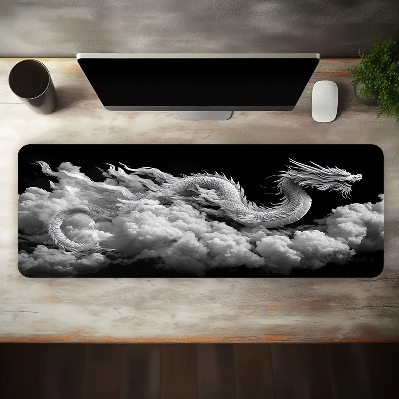 Black and White Dragon Gaming  - đánh giá và giá Desk Setup Pc And Laptop