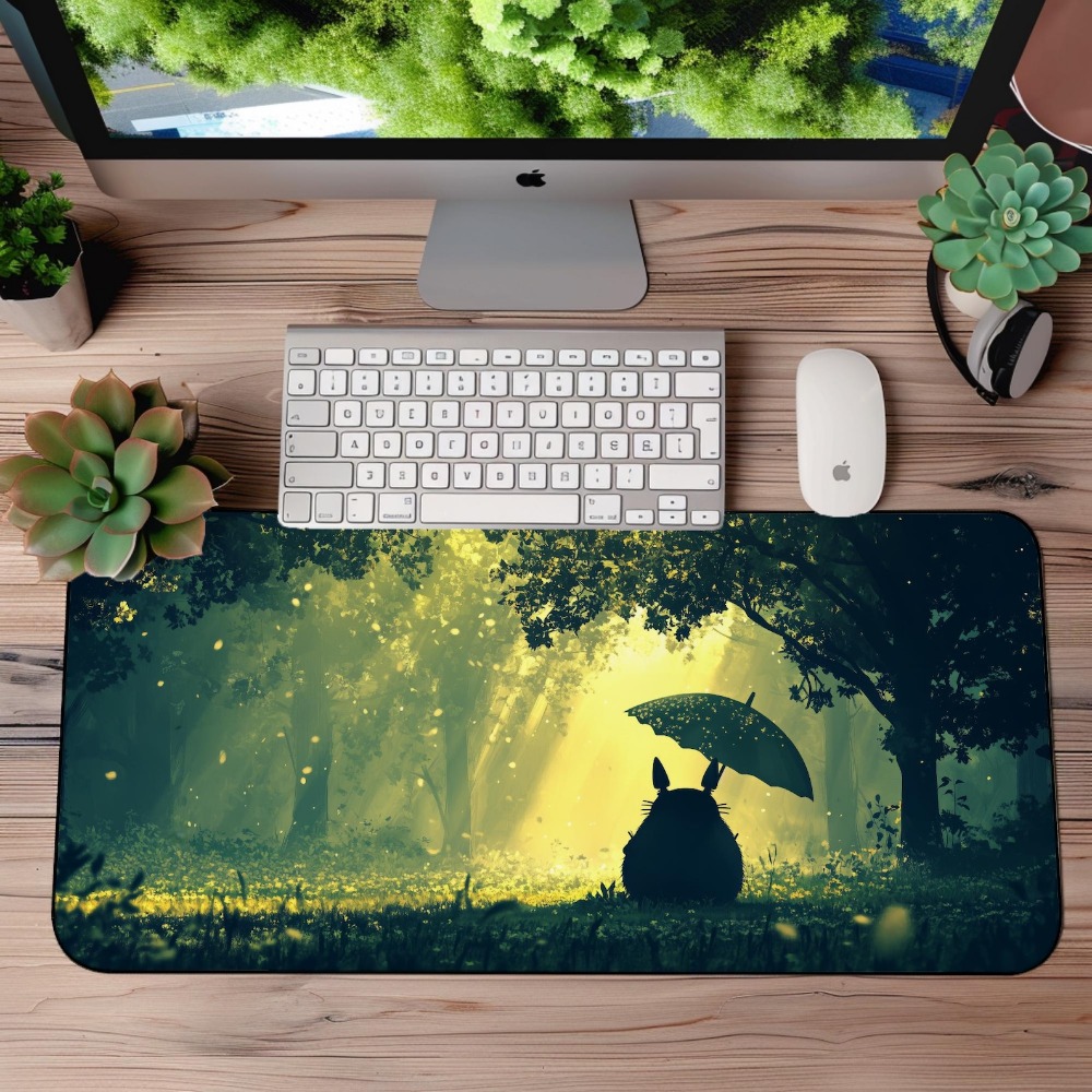 Dreamy Green Forest Totoro Lar - đánh giá và giá Desk Setup Aesthetic