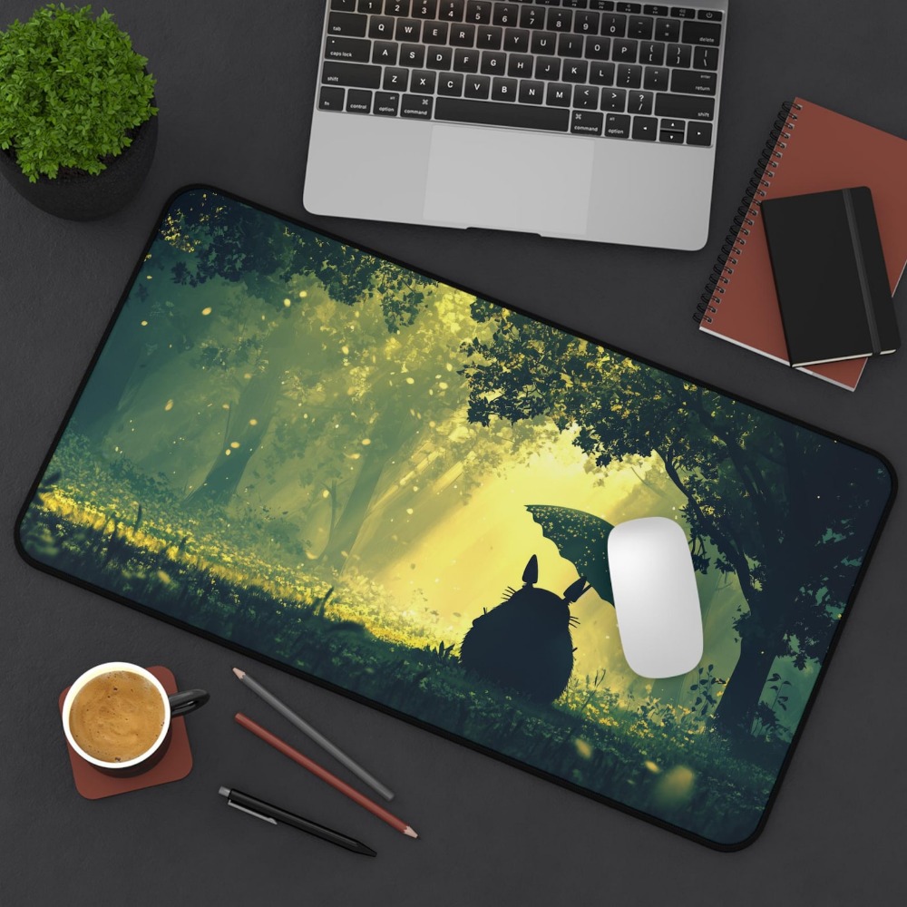 Dreamy Green Forest Totoro Lar - đánh giá và giá Desk Setup Aesthetic