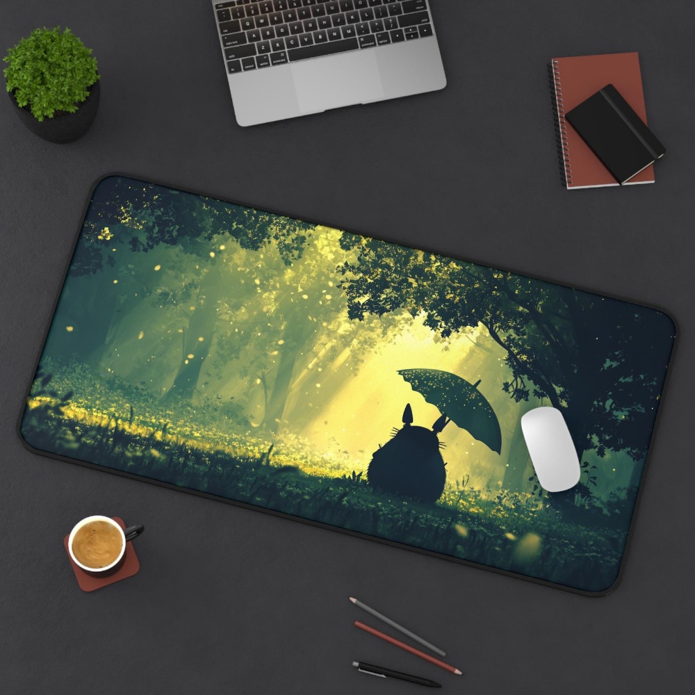 Dreamy Green Forest Totoro Lar - đánh giá và giá Desk Setup Aesthetic