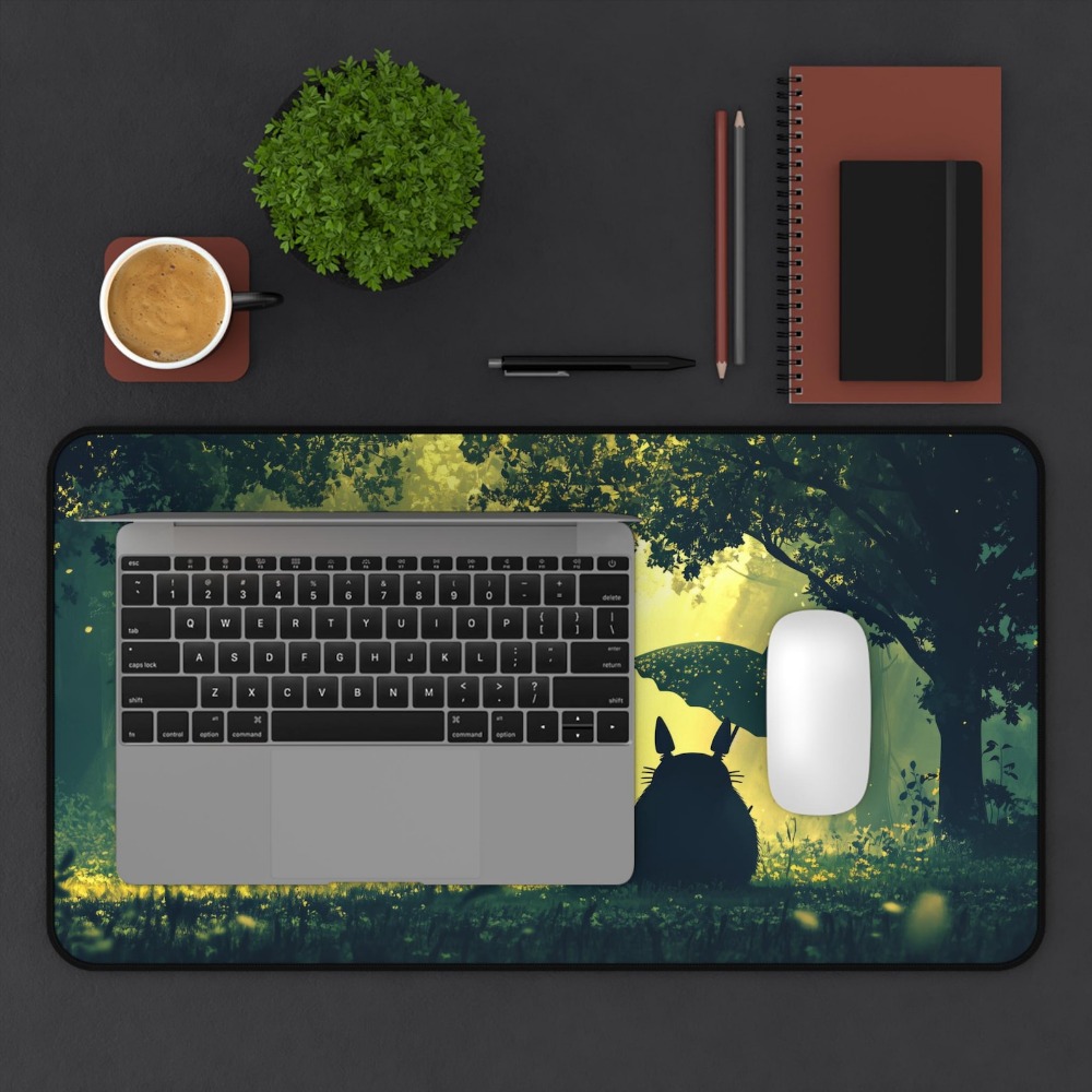 Dreamy Green Forest Totoro Lar - đánh giá và giá Desk Setup Aesthetic