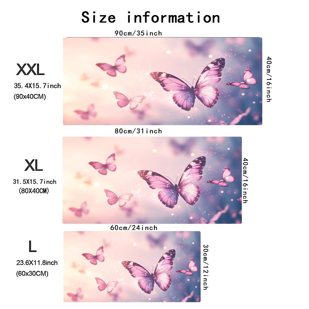 Watercolor Pink Butterfly Larg - đánh giá và giá Desk Setup Pc And Laptop