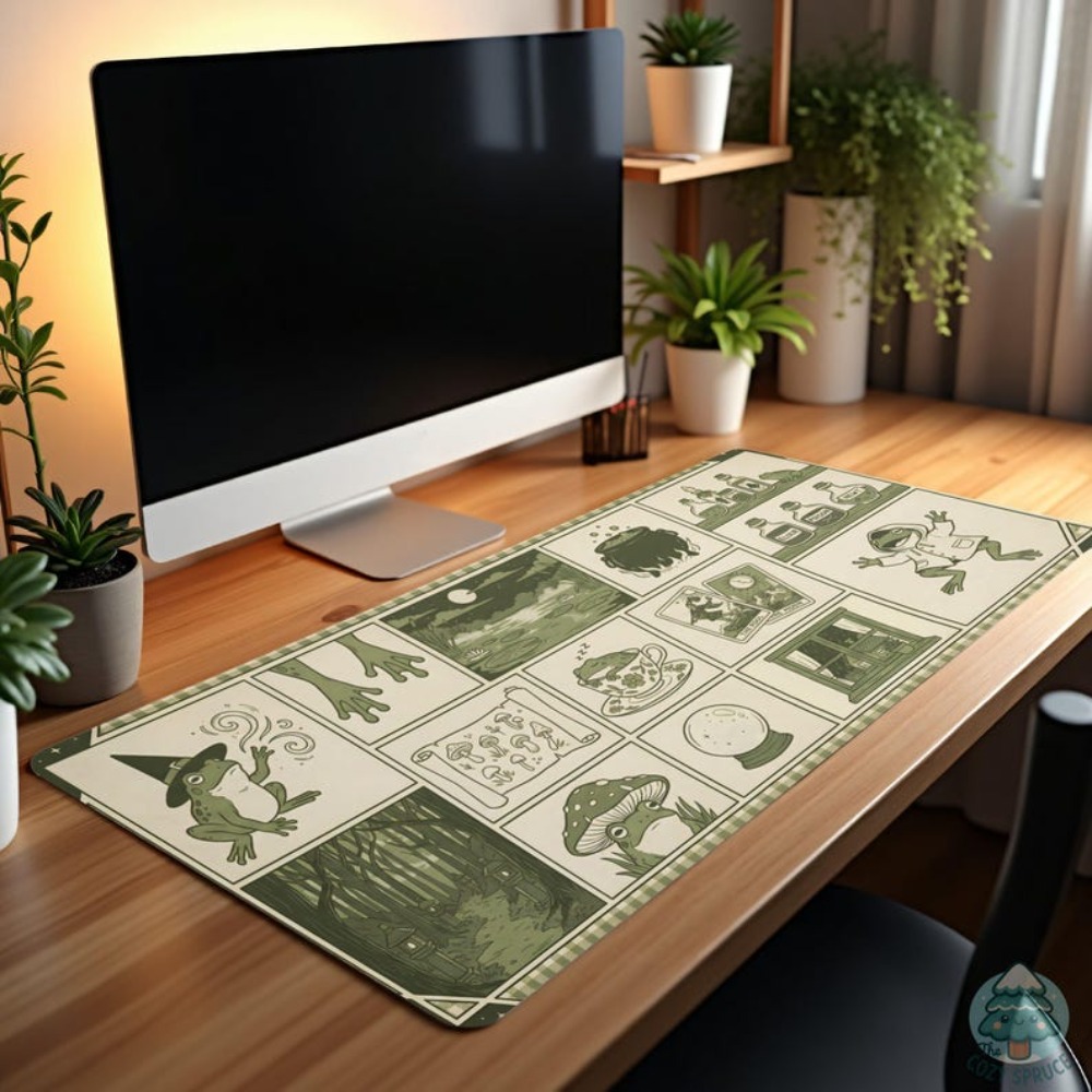 Witchy Frog Apothecary Desk Ma - đánh giá và giá Desk Setup Aesthetic