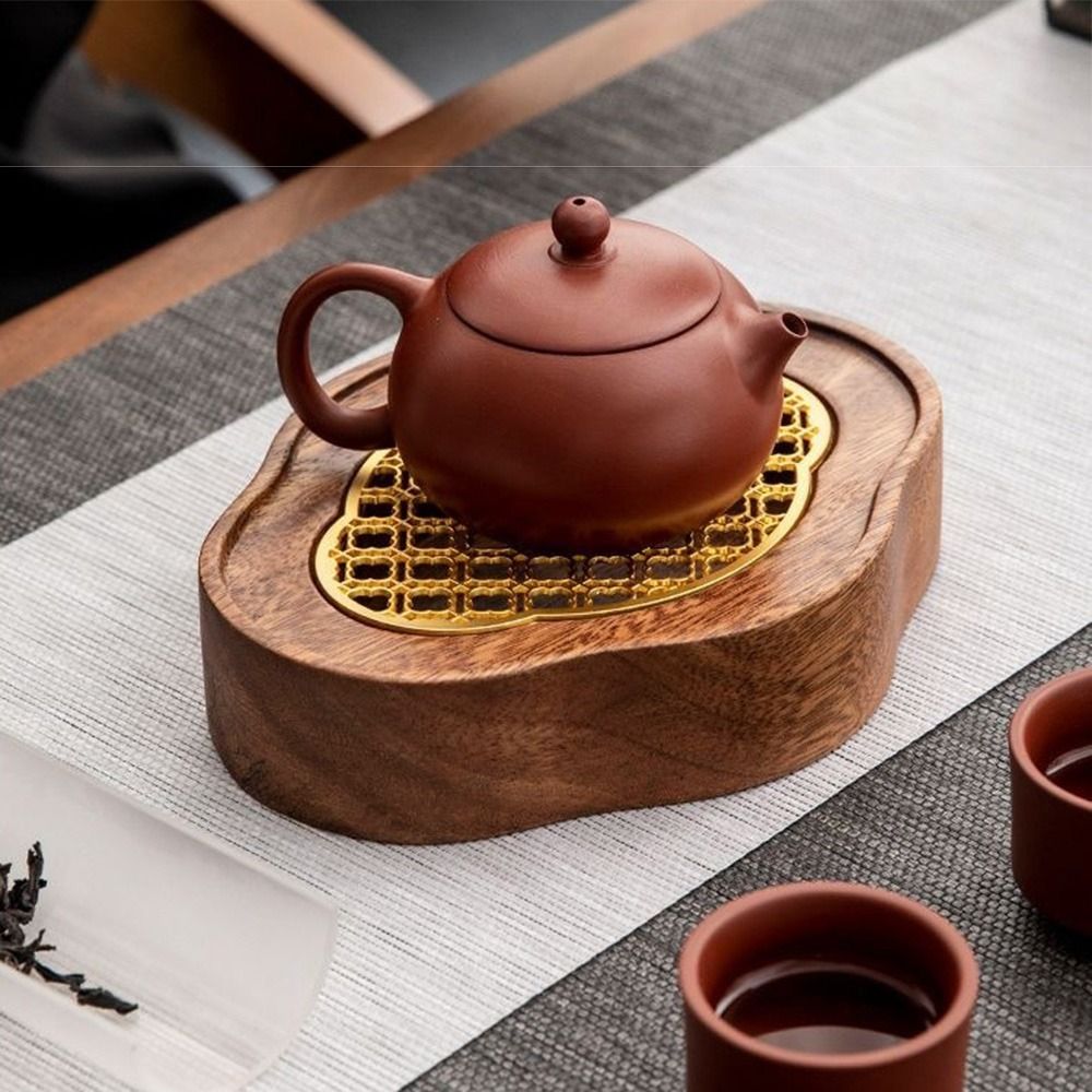 Walnut Wood Bearing Wood Tea T - đánh giá và giá Desk Setup Clean