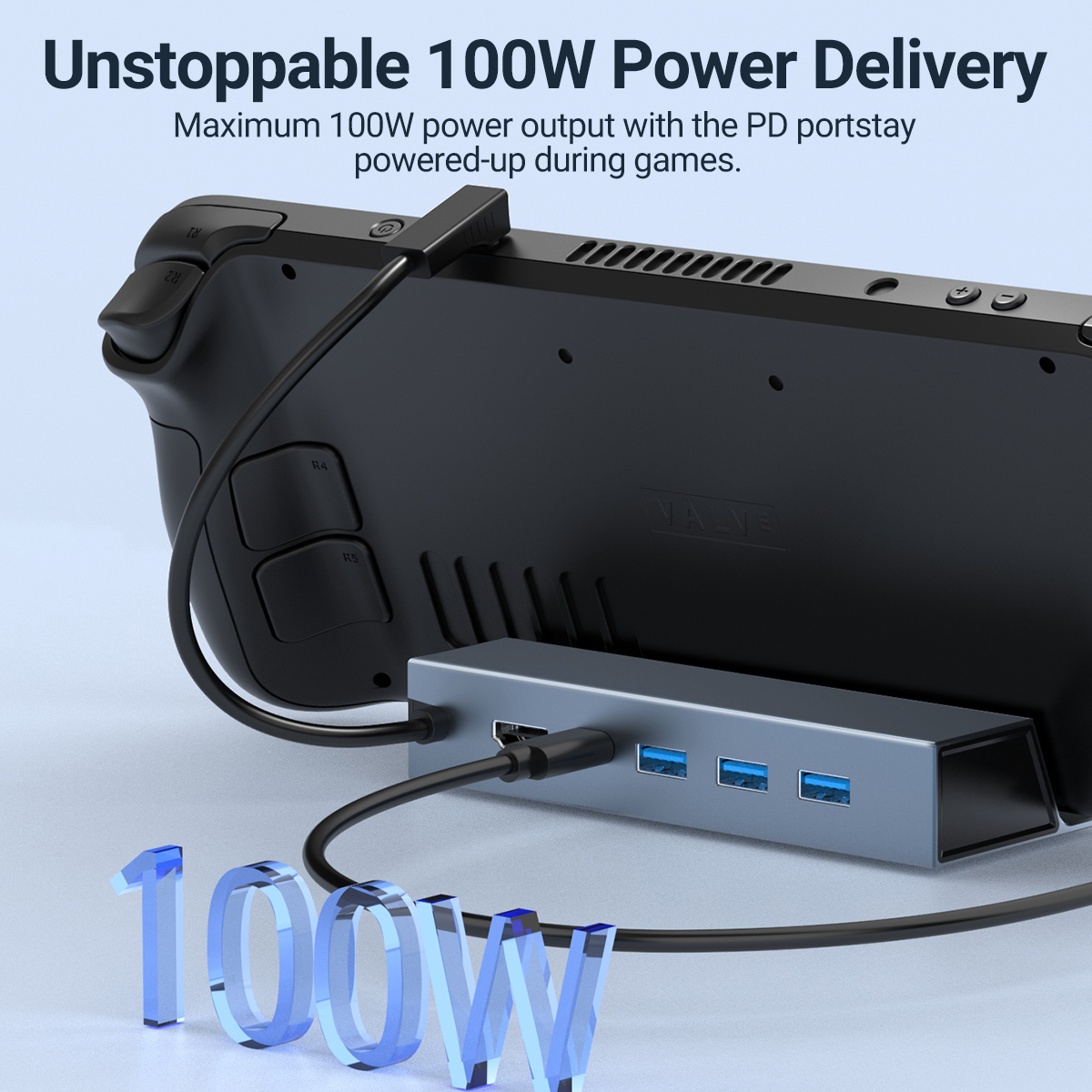 5 In 1 USB-C Game Hub Type-C C - đánh giá và giá Desk Setup Usb Hub