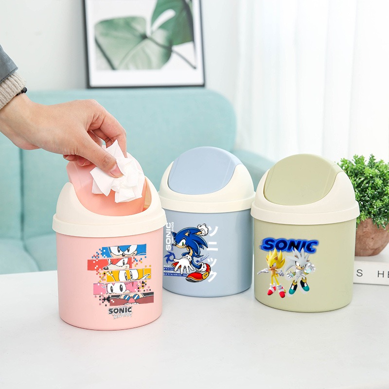 Sonics Car Trash Can Cartoon A - đánh giá và giá Desk Setup Clean