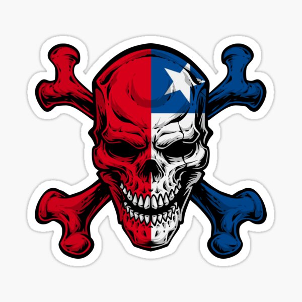 Chile Emblem Flag Skull Creati - đánh giá và giá Desk Setup For Laptop