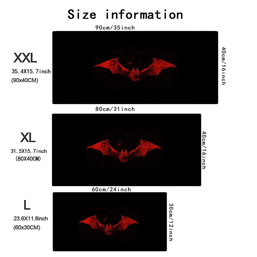 Dark Red Bat Pattern Large Gam - đánh giá và giá Desk Setup Pc And Laptop