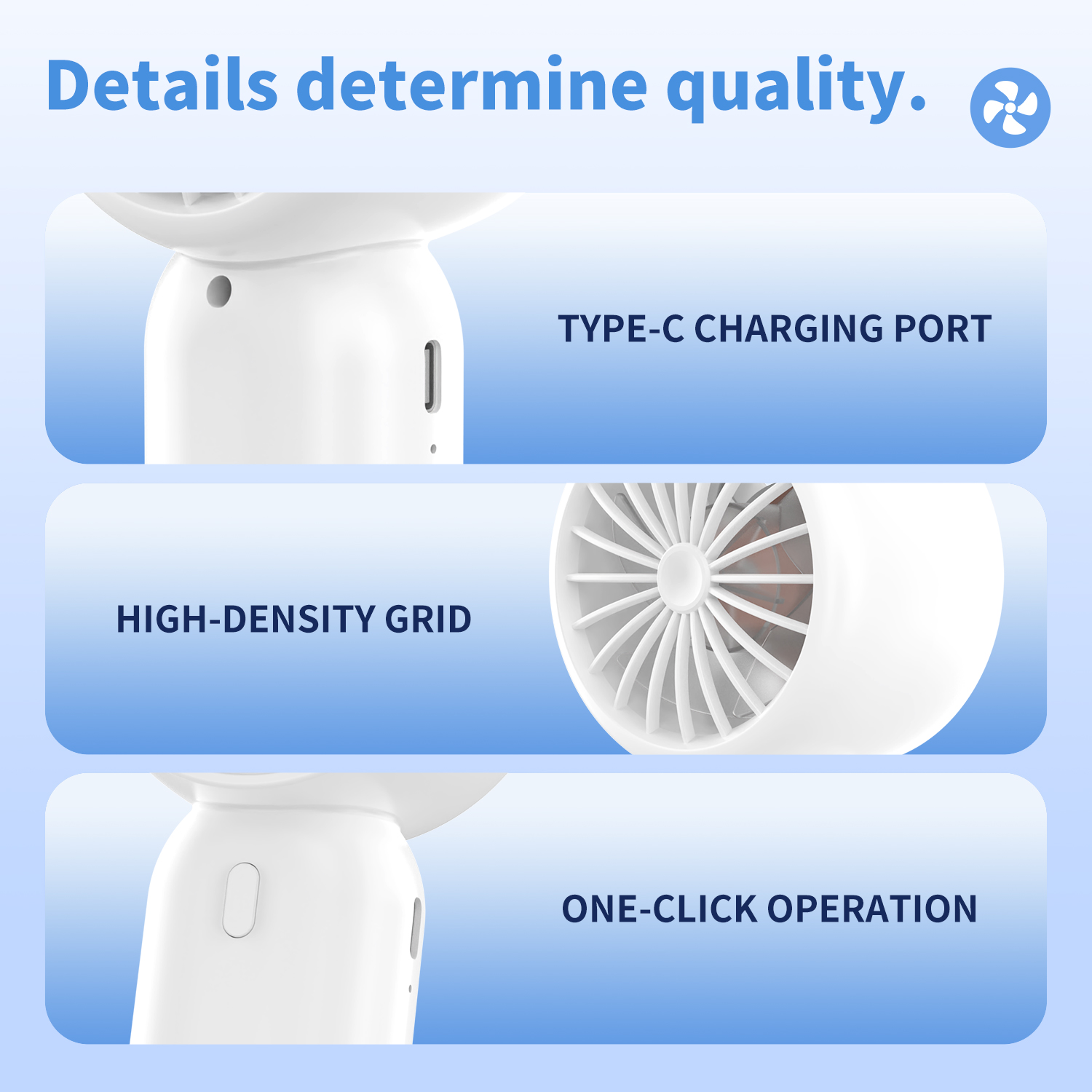 Portable Mini Handheld Fan Sum - đánh giá và giá Fan Desk Small Usb