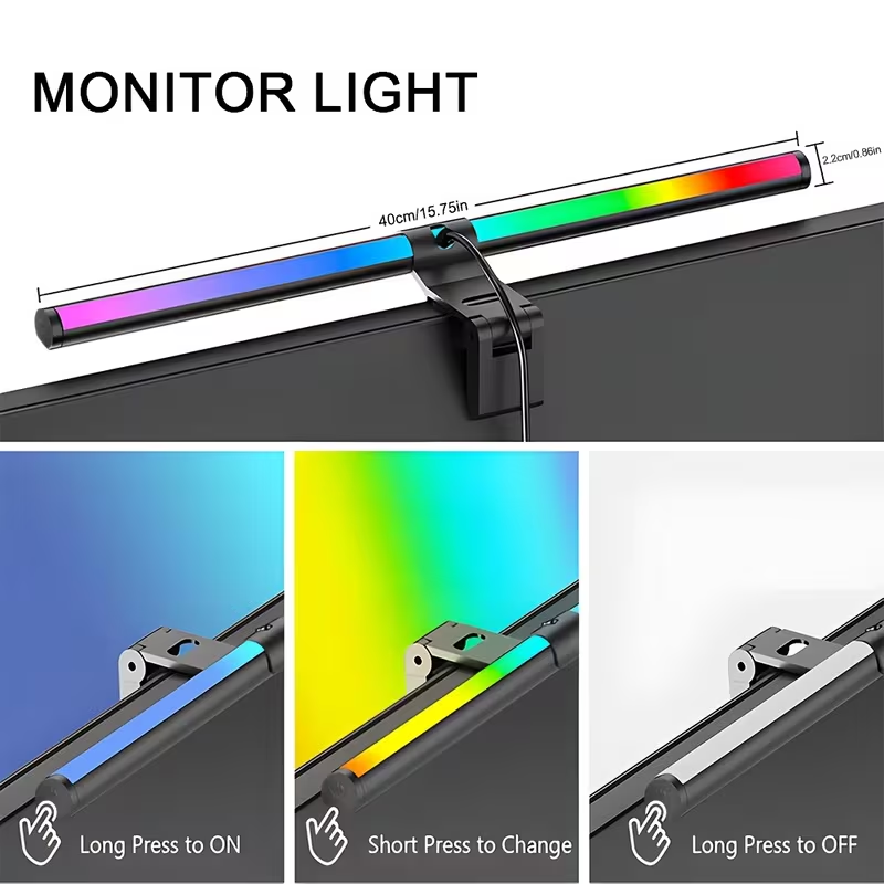 Monitor Light Bar RGB Lightbar - đánh giá và giá Desk Setup Ideas