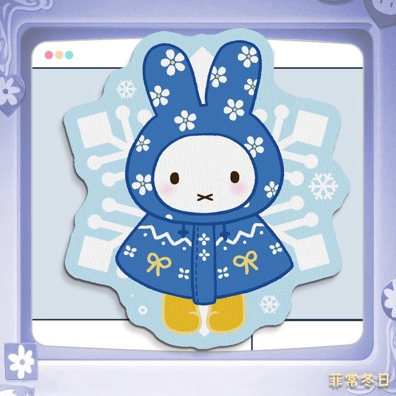 Anime Miffy Leather Mouse Pad  - đánh giá và giá Desk Setup For Laptop