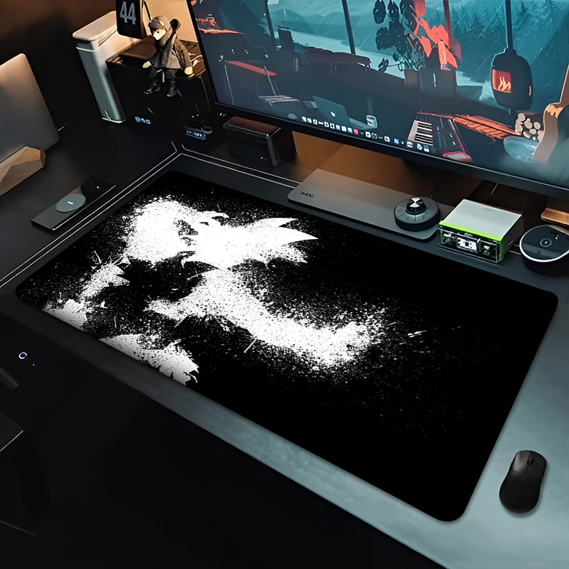 DBZ Black Anime Mouse Pad Drag - đánh giá và giá Desk Setup Mat