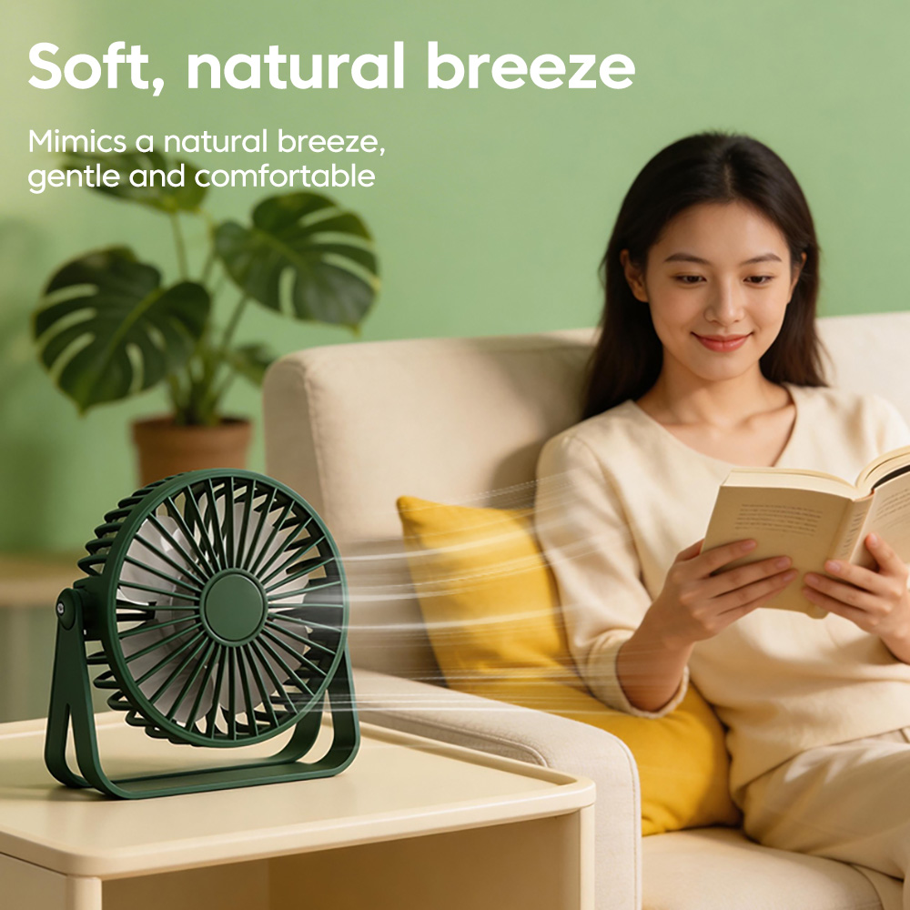 Mini Desktop Fan USB Charging  - đánh giá và giá Fan Desk Small Usb