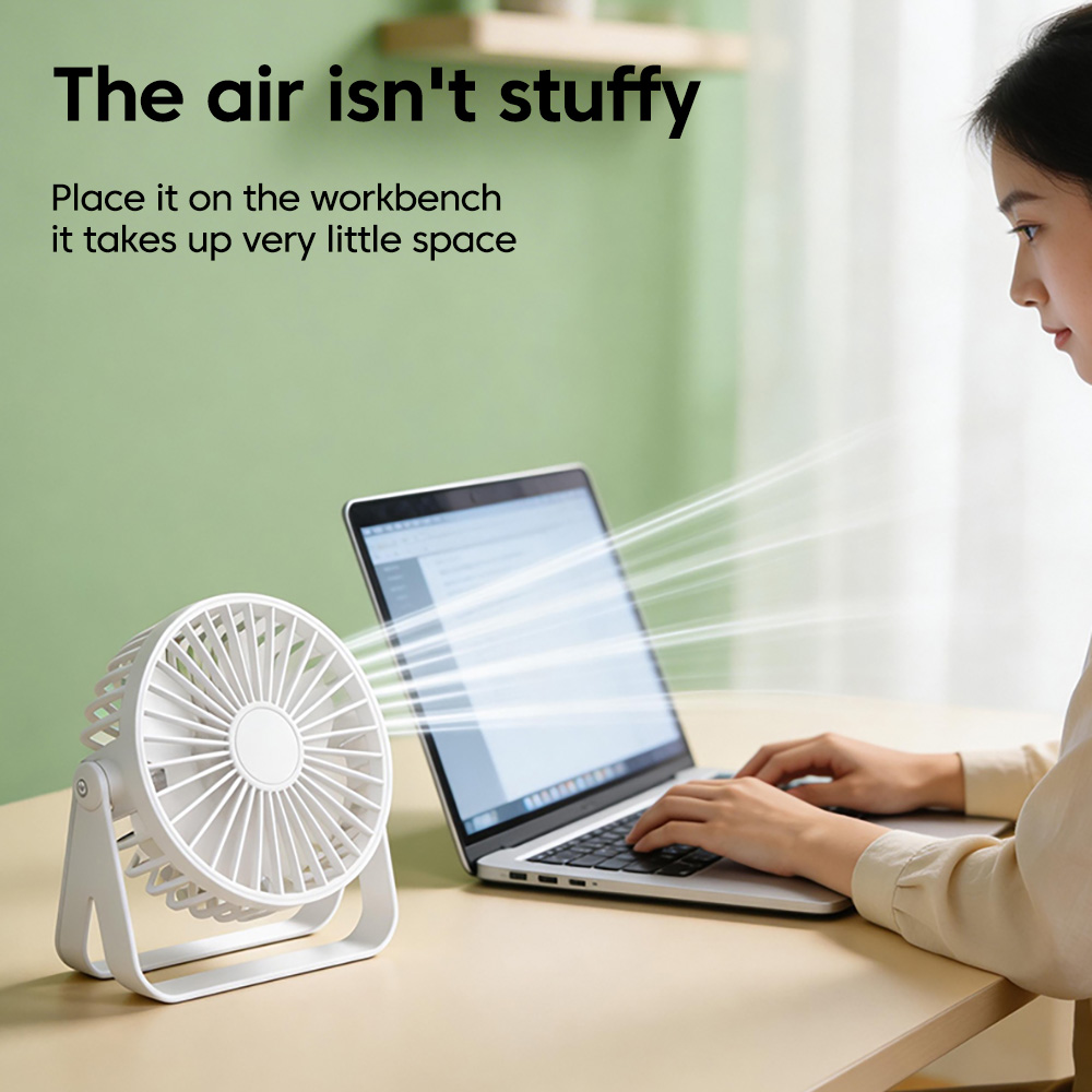 Mini Desktop Fan USB Charging  - đánh giá và giá Fan Desk Small Usb