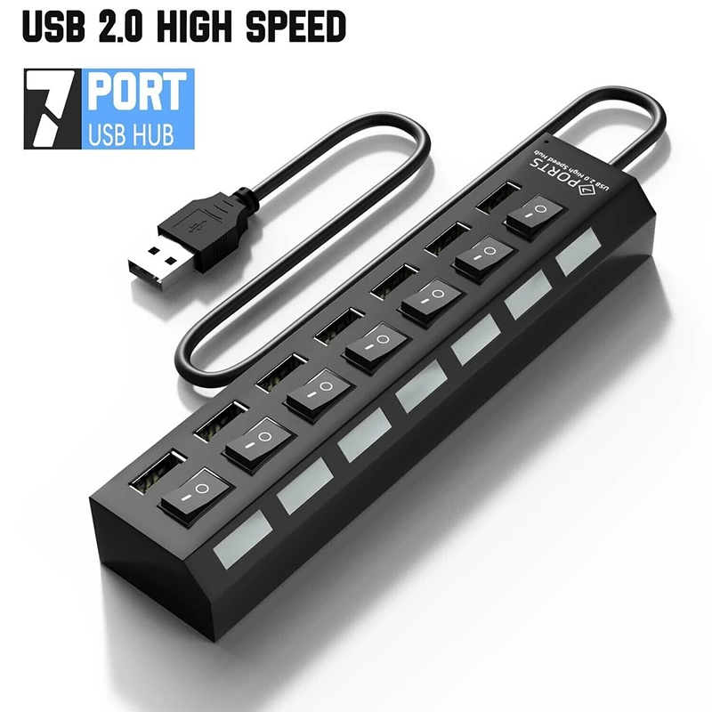 7 In 1 USB 3.0 Hub Multi USB S - đánh giá và giá Desk Setup Usb Hub
