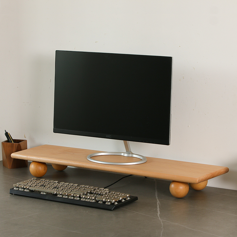 Solid Wood Monitor Riser Lapto - đánh giá và giá Desk Setup For Laptop And Monitor
