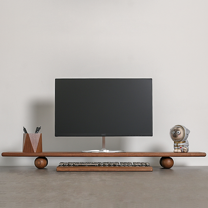 Solid Wood Monitor Riser Lapto - đánh giá và giá Desk Setup For Laptop And Monitor