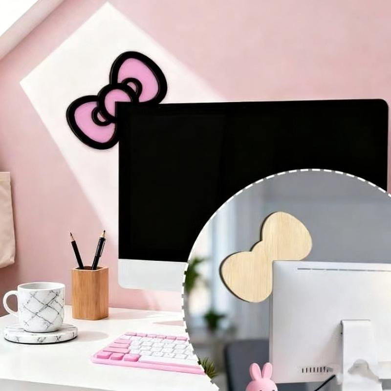 New 1/2Pcs Wooden Bowknot PC A - đánh giá và giá Desk Setup Pegboard