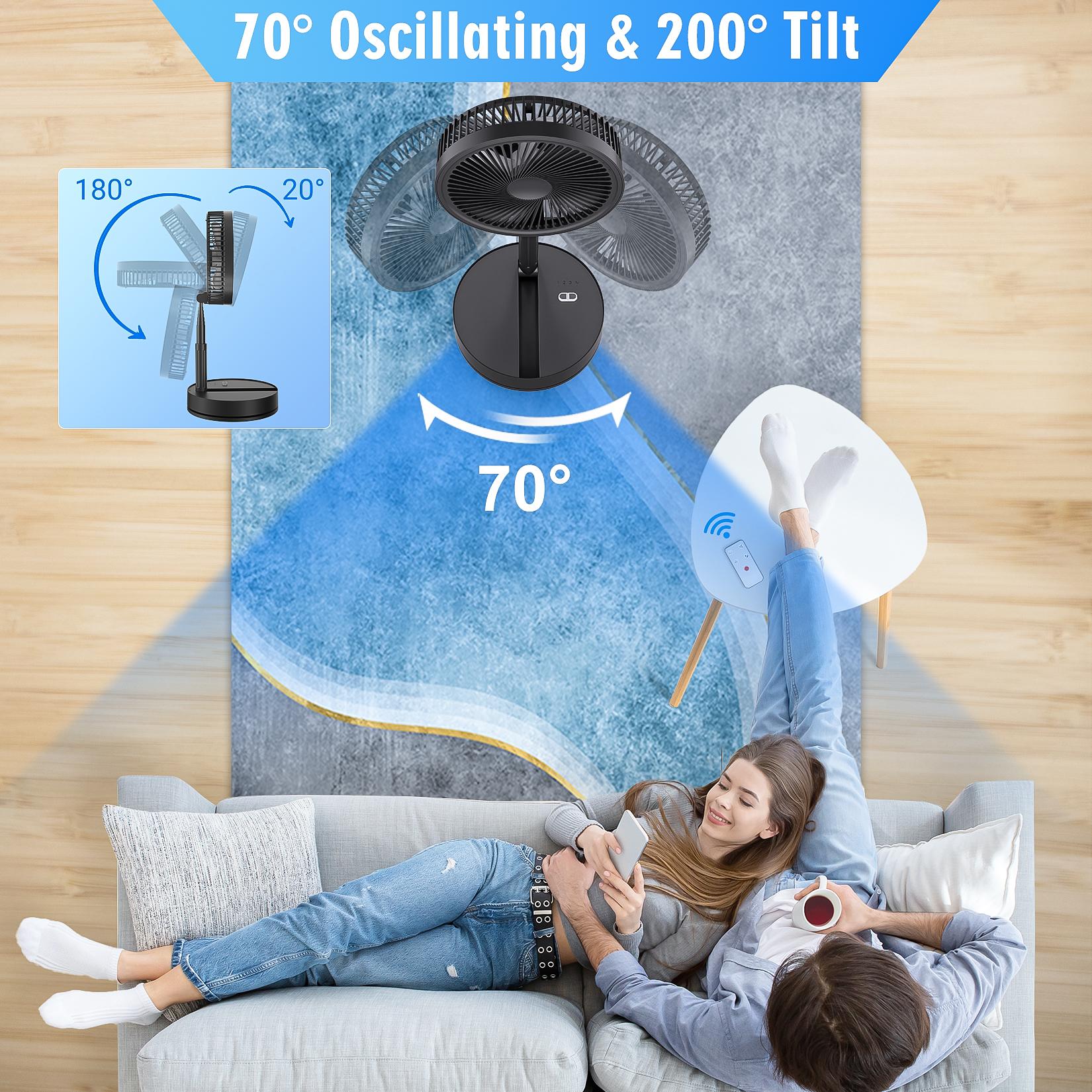 Portable Foldable Rechargeable - đánh giá và giá Fan Desk Small Usb