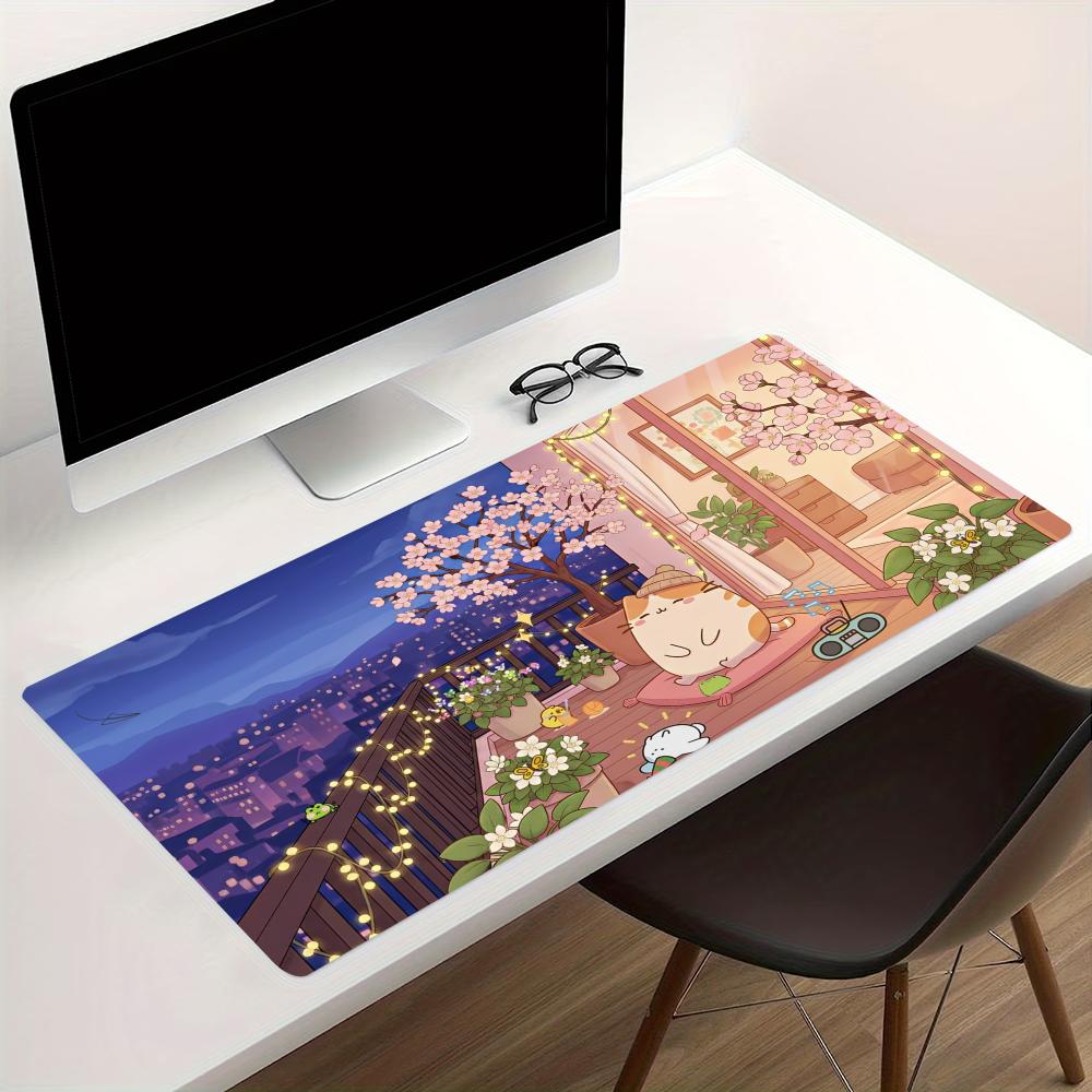 Cozy Anime Street Extended Gam - đánh giá và giá Desk Setup Pc And Laptop