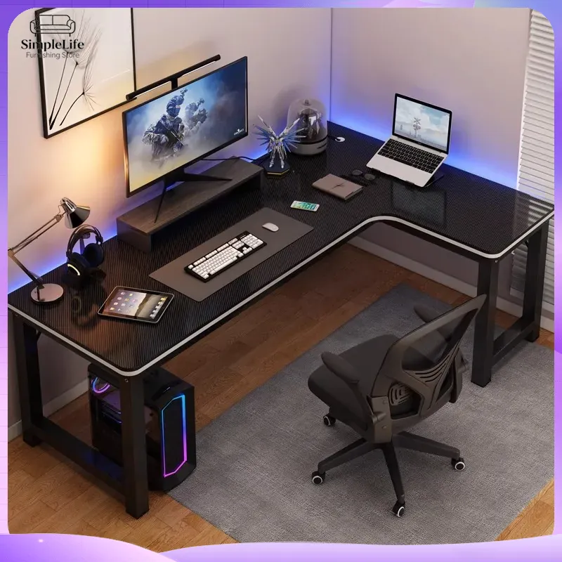 Corner Gaming Desk Computer De - đánh giá và giá Desk Setup For Laptop And Monitor