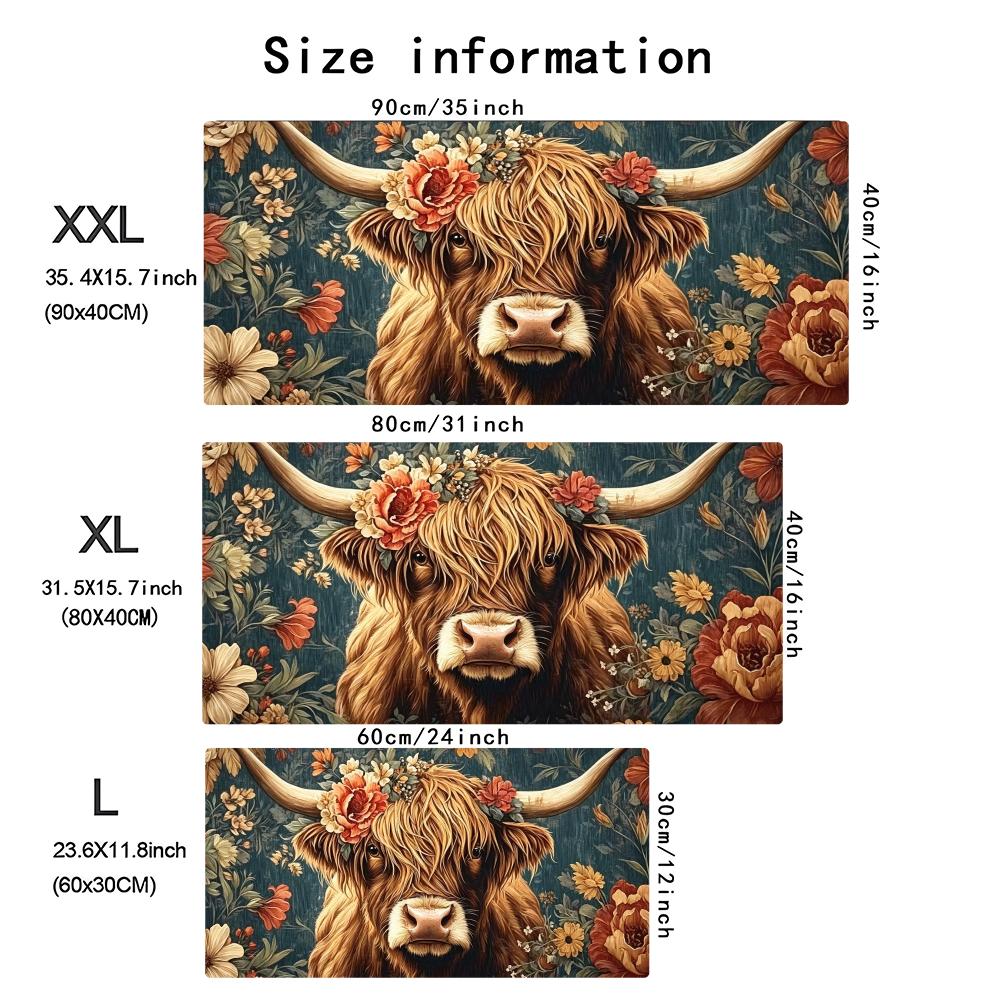 Vintage Highland Cow Floral Ga - đánh giá và giá Desk Setup Pc And Laptop