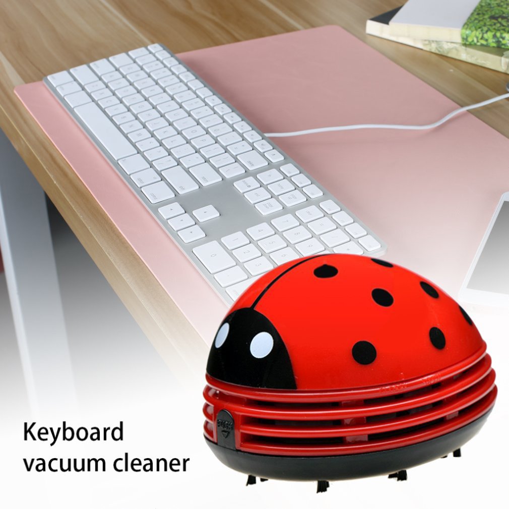 Cute Ladybug Desktop Vacuum Cl - đánh giá và giá Desk Setup Clean