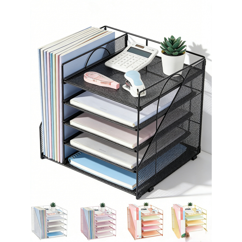 5Layer Paper File Rack Office  - đánh giá và giá Desk Setup Design