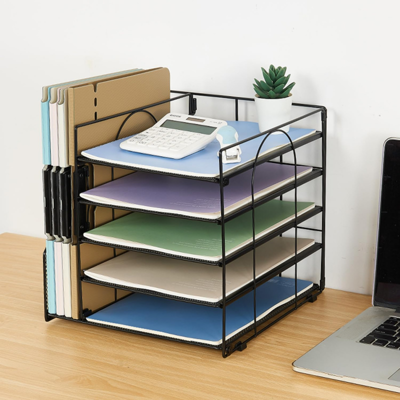 5Layer Paper File Rack Office  - đánh giá và giá Desk Setup Design