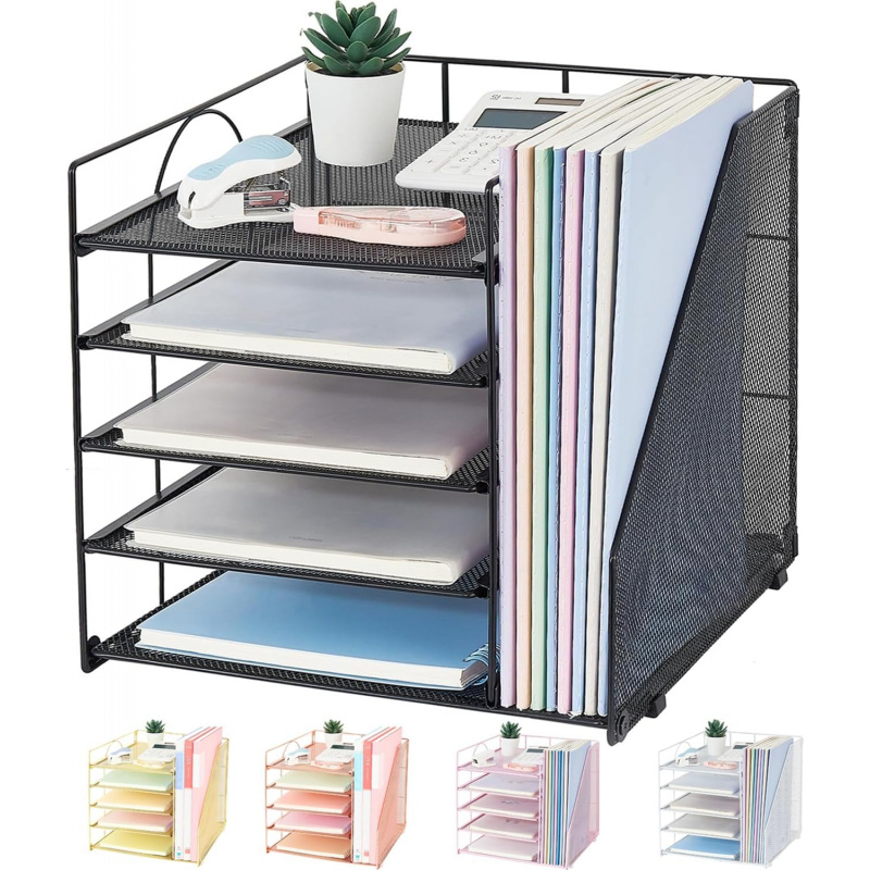 5Layer Paper File Rack Office  - đánh giá và giá Desk Setup Design