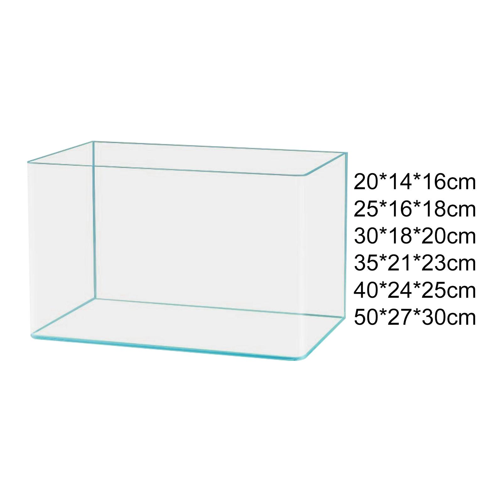 Clear Glass Fish Tank Decorati - đánh giá và giá Desk Setup Clean