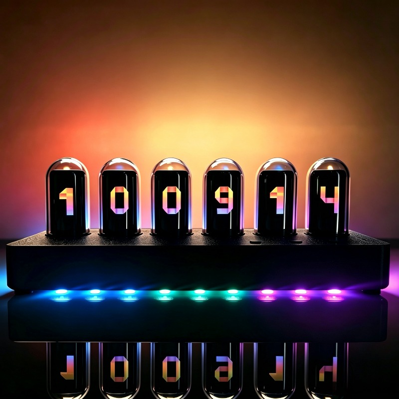 IPS‑Simulated Nixie Tube Clock - đánh giá và giá Desk Setup Simulator