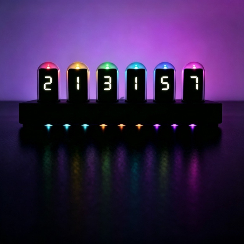 IPS‑Simulated Nixie Tube Clock - đánh giá và giá Desk Setup Simulator