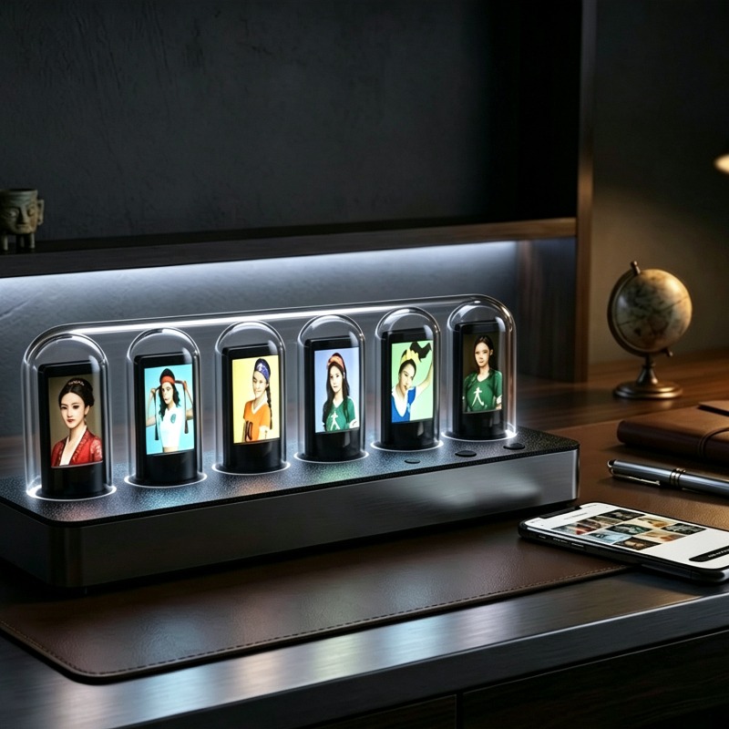 IPS‑Simulated Nixie Tube Clock - đánh giá và giá Desk Setup Simulator