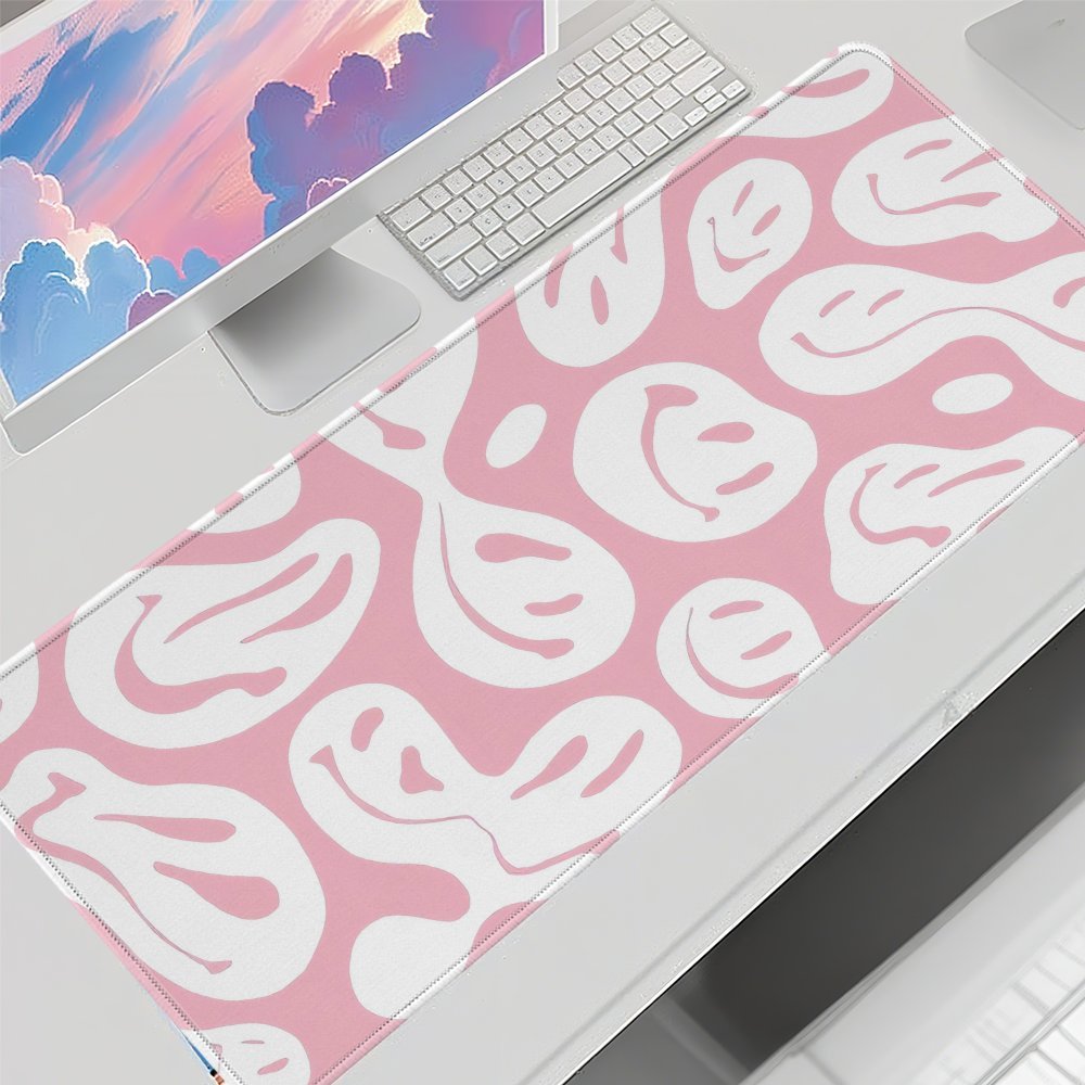 Aesthetic Pink Desk Mat Large  - đánh giá và giá Desk Setup Aesthetic