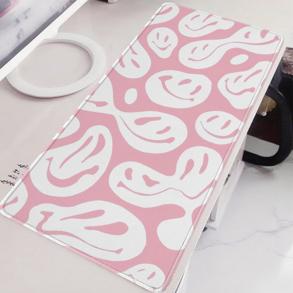 Aesthetic Pink Desk Mat Large  - đánh giá và giá Desk Setup Aesthetic