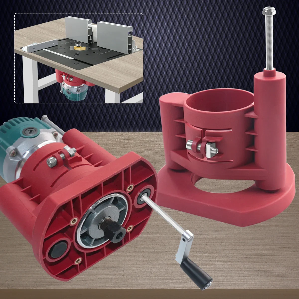 Precision Router Lift -Router  - đánh giá và giá Desk Setup Pegboard