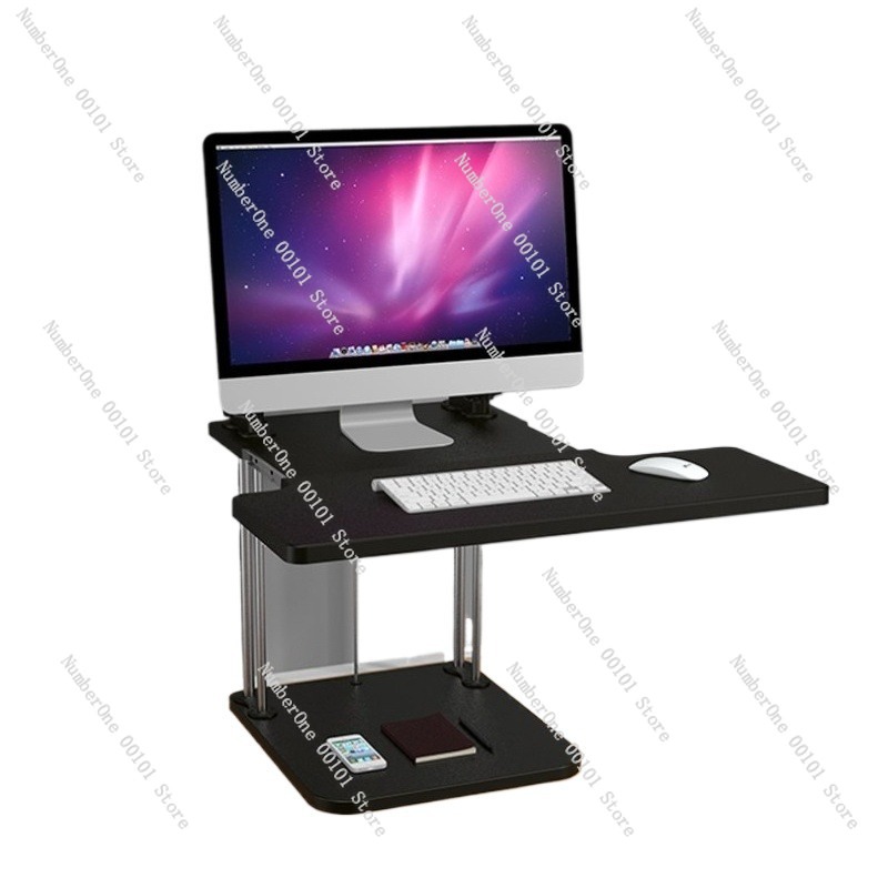 Height-Adjustable Standing Des - đánh giá và giá Desk Setup For Laptop And Monitor