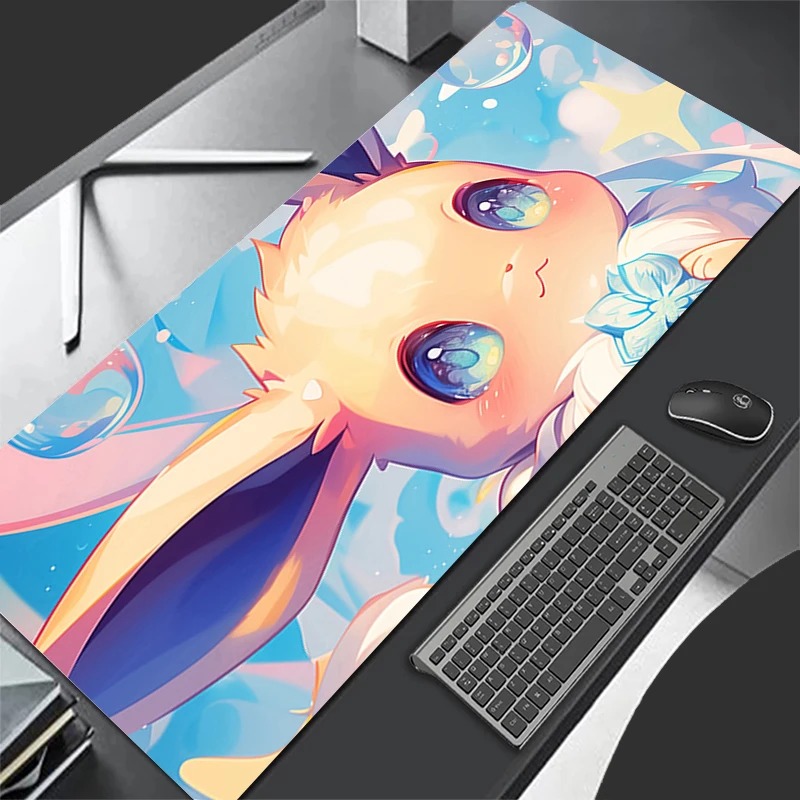 P-Pokemon Eevee Anime Gaming M - đánh giá và giá Desk Setup Mat
