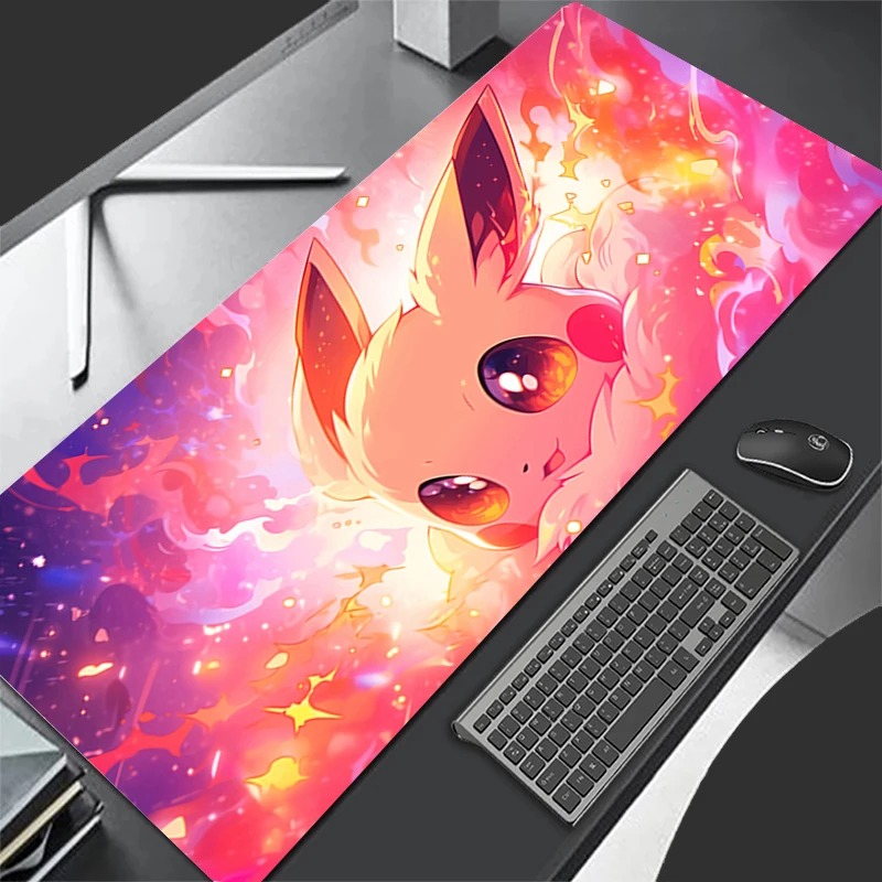 P-Pokemon Eevee Anime Gaming M - đánh giá và giá Desk Setup Mat
