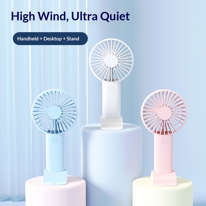 Mini Handheld Fan, 3 In 1 Port - đánh giá và giá Fan Desk Small Usb