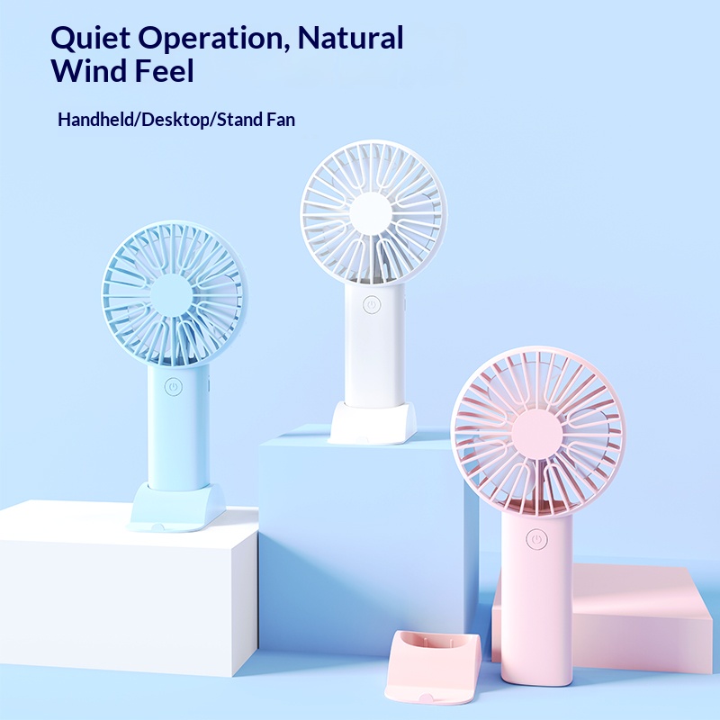Mini Handheld Fan, 3 In 1 Port - đánh giá và giá Fan Desk Small Usb