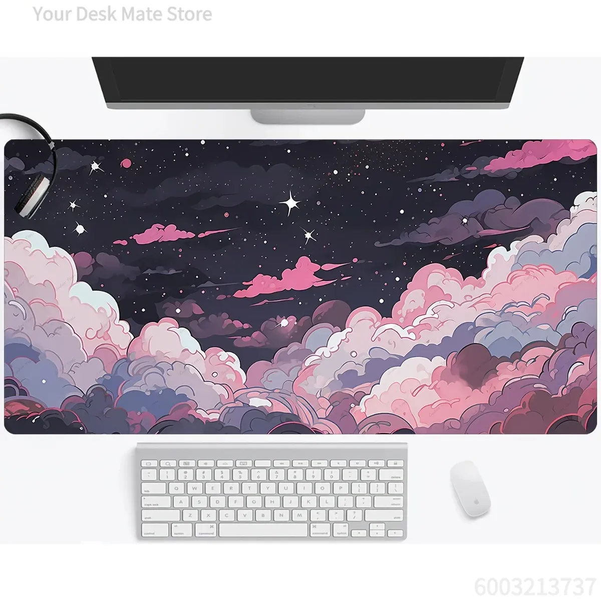 Cute Pink Purple Anime Rubber  - đánh giá và giá Desk Setup Pc And Laptop
